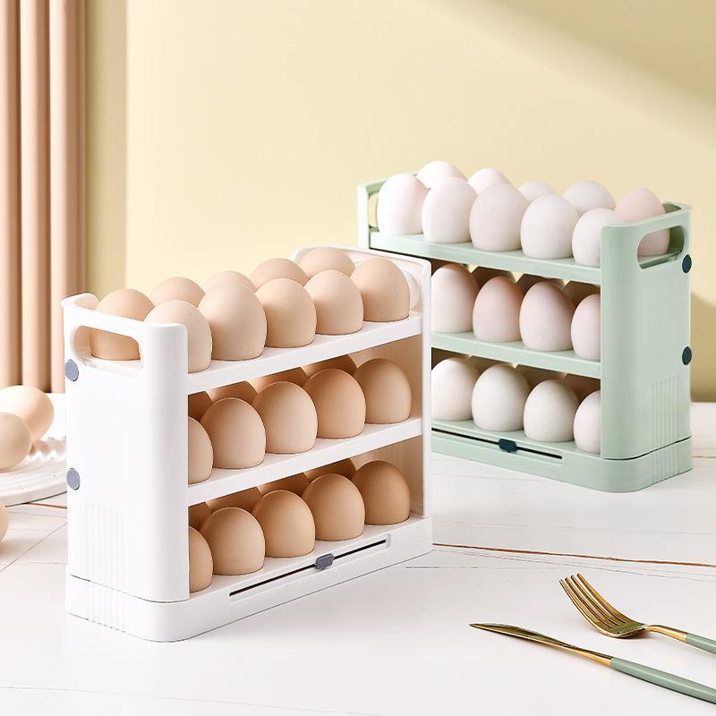 Refrigerator Egg Organizer 36 Capacity Stackable Holder with Detachable Design for Kitchen Storage