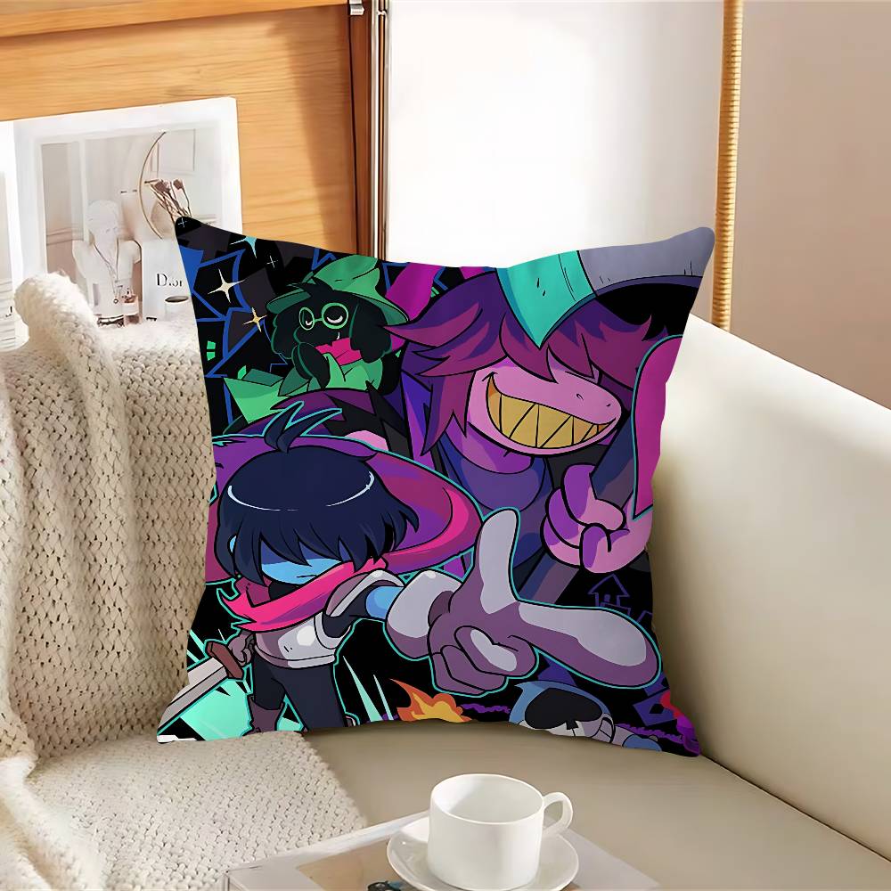 

The Deltarune-E GameS Pillow Case Removable Washable Cushion Cover – All-Season Soft Linen 12x12Inch