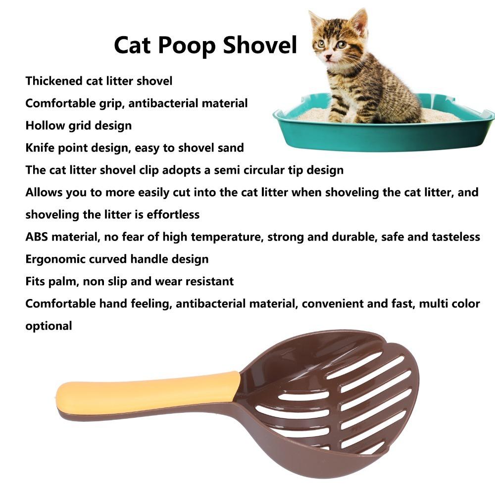 Plastic Litter Shovel Wide Mouth Design Pet Waste Picker Cat Litter Scoop Dog Waste Pickup