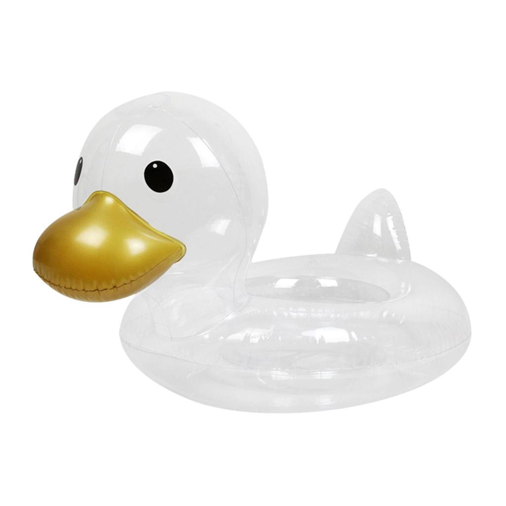 Duck Shaped Swimming Float Ring Inflatable Cute Comfortable Durable Floating Pool Floats Kids for Child Boys and Girls Holidays