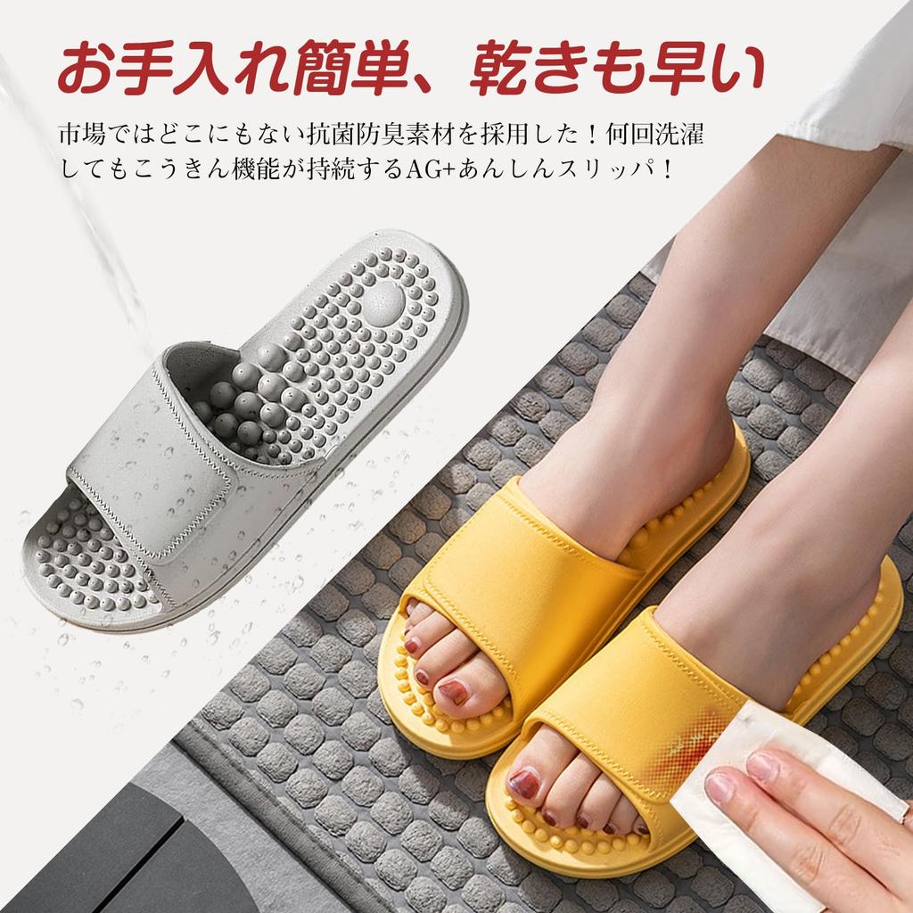 OYUEGE Outdoor PVC Indoor and Outdoor Sizes Black Sandals, Reflexology, Healthy, Bath, Balcony, Wear, Waterproof, Washable, Comfortable, Non-Steamy,