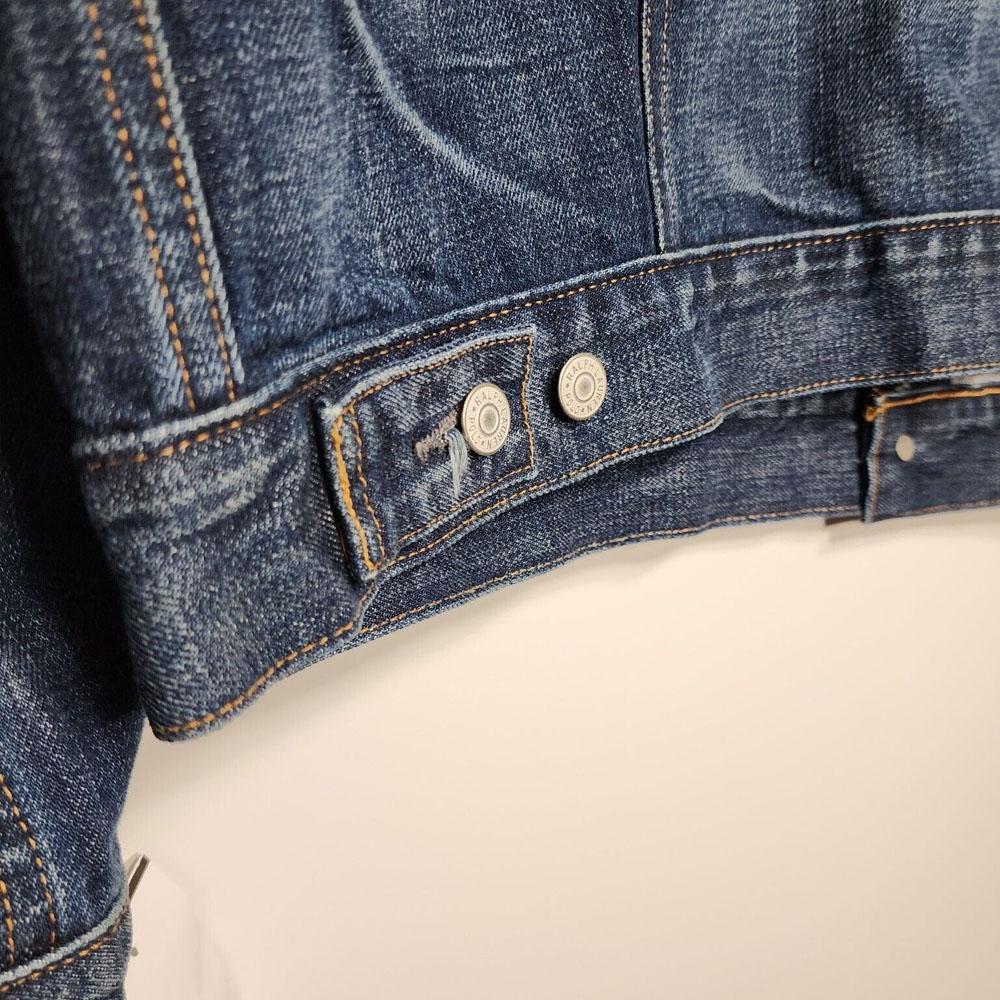 Polo Ralph Lauren Letter Pattern Printed Single-Breasted Long Sleeve Denim Jacket Men Jackets Blue 710825889-001