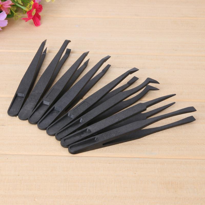 8Pcs Anti-static Electronic Tweezers Kit ESD Forceps PCB Repair Hand Tools Set 8Pcs Anti-static Electronic Tweezers Kit ESD Forceps PCB Repair Hand Tools Set
