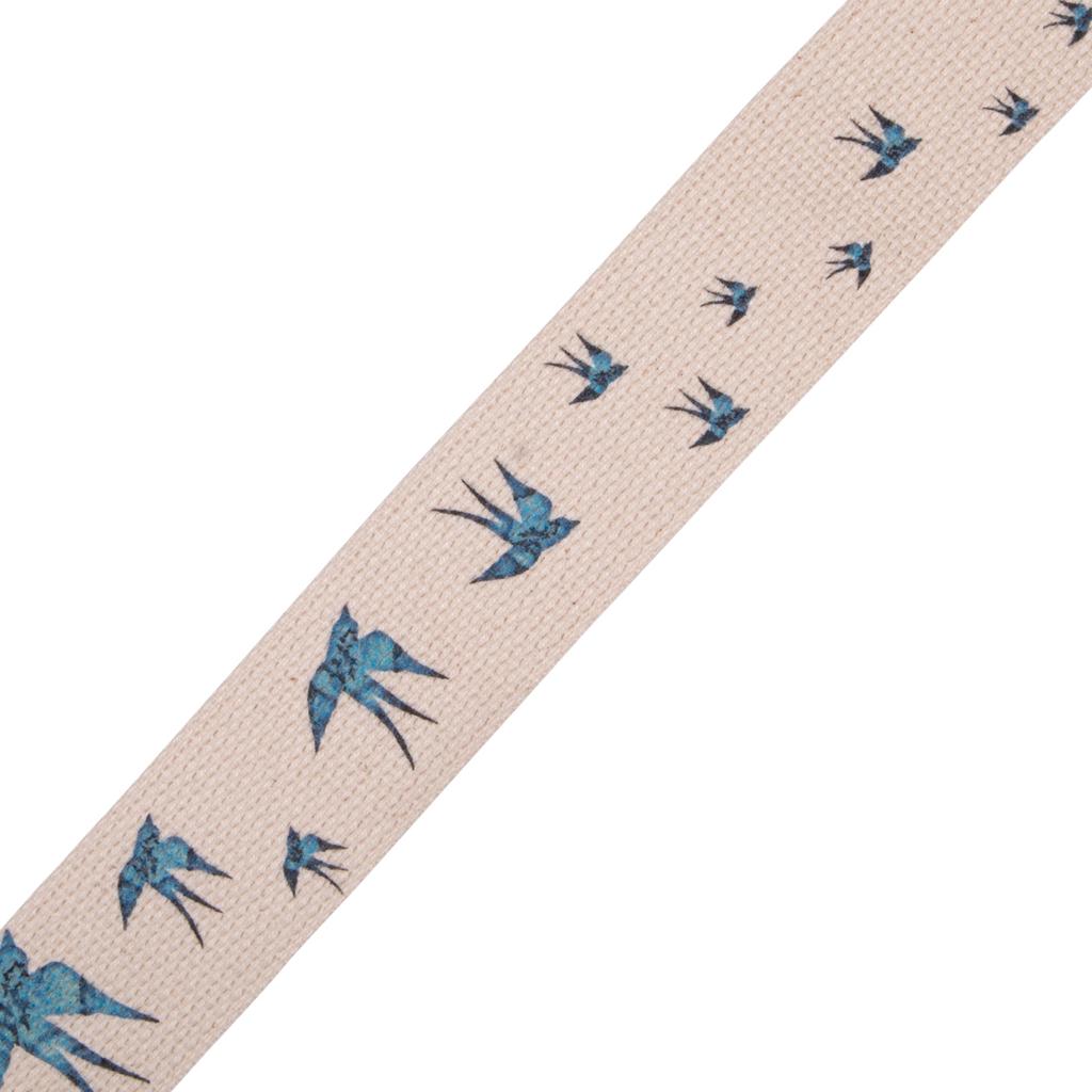 Leathers Cotton Guitar Strap with Decorative Print and Suede End Triglide Levy's 2" 65" (MC8U-006)