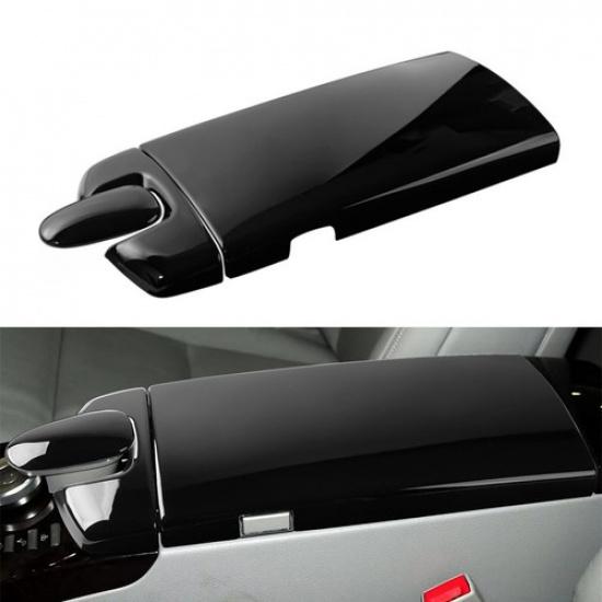 Console Armrest Box Panel Cover 1 Set/3PCS 1pc ABS Bright Black Car Accessories