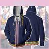 Bluza Cosplayowa Jojo's Bizarre Adventure Męska Stylowa Kurtka Zapinana na Zamek z Długim Rękawem