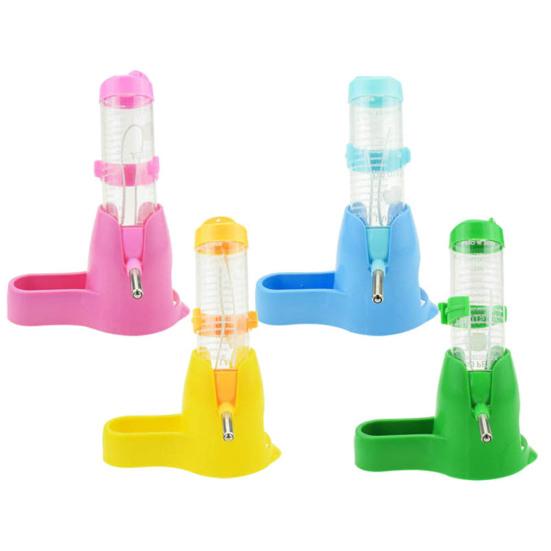 80ml/120ml Hamster Futterspender Große Kapazität Tropfsicherer Kunststoff 2 in 1 Auto Spender Wasserspender Futterbehälter Haustierbedarf