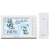 Baldr Wireless Weather Station Digital DCF Wall Table Atomic Alarm Clock Hygrometer Thermometer Frost Alert Forecast Sensor -40C