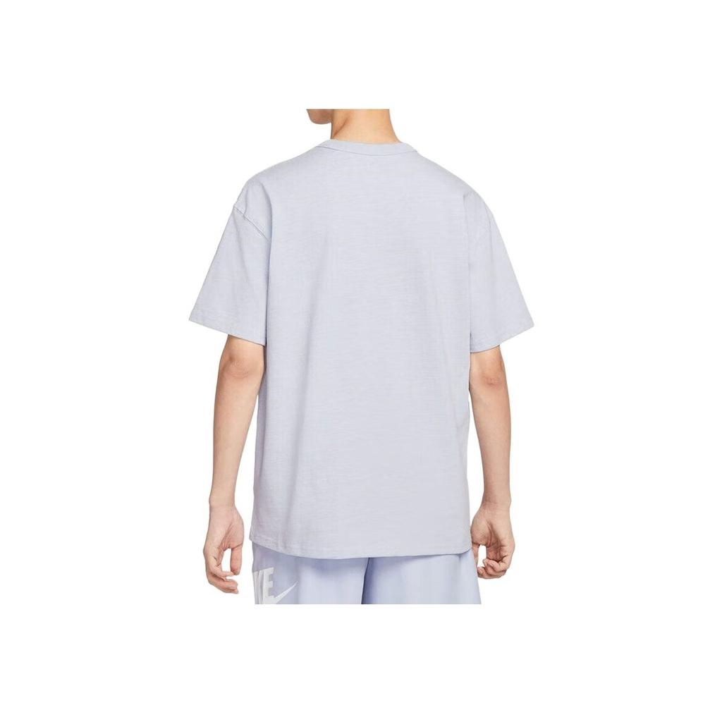 Nike T-shirt décontracté à col rond respirant à manches courtes et épaules tombantes pour hommes Tops HQ9239-057