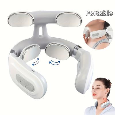 4 Heads Smart Neck Massager Protection Heating Machines Wireless Neck and Shoulder Massager Rechargeable