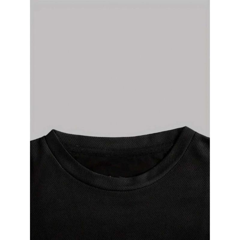 European Size Men's Soccer Print T-Shirt Suitable for Summer - Breathable Round Neck Tee with Jersey, Machine Washable Casual Wear for Training