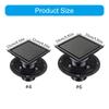 Modern Square Floor Drain for Bathroom 4 Inch Floor Drain Contemporary 4 Inch Square Shower Drain Quick Installation