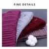 Solid Color Beanie Cap Thickened Winter Cap New Knit Hat  Cold Weather