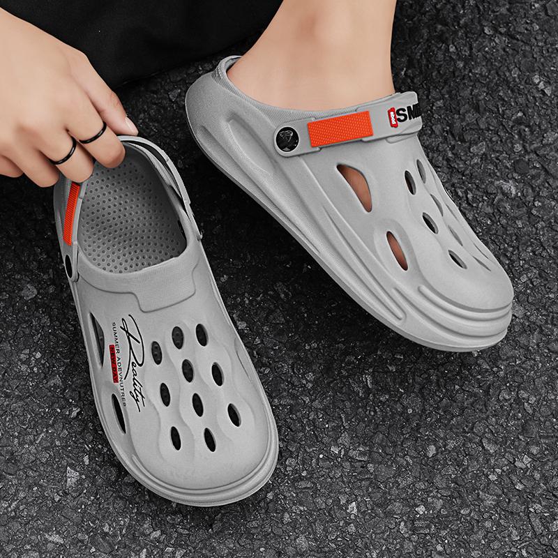 EVA Men's Clogs Shoes Lightweight Clog Men Beach Sandals with Men Clogs Mules Home Garden Outdoor Male Beach Flat Slippers Size 40-45