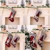 Crafted Christmas Beautifully Stockings With Grey Trim Santa And Soft Rudolph Toys