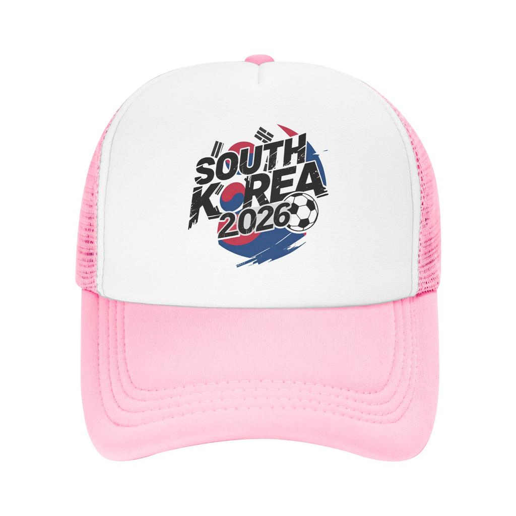 Cappellino da Baseball in Rete per Partita di Calcio della Corea del Sud Cappellino da Trucker Unisex Cappelli da Calcio per USA Canada Messico Cappellino da Trucker Estivo Regolabile