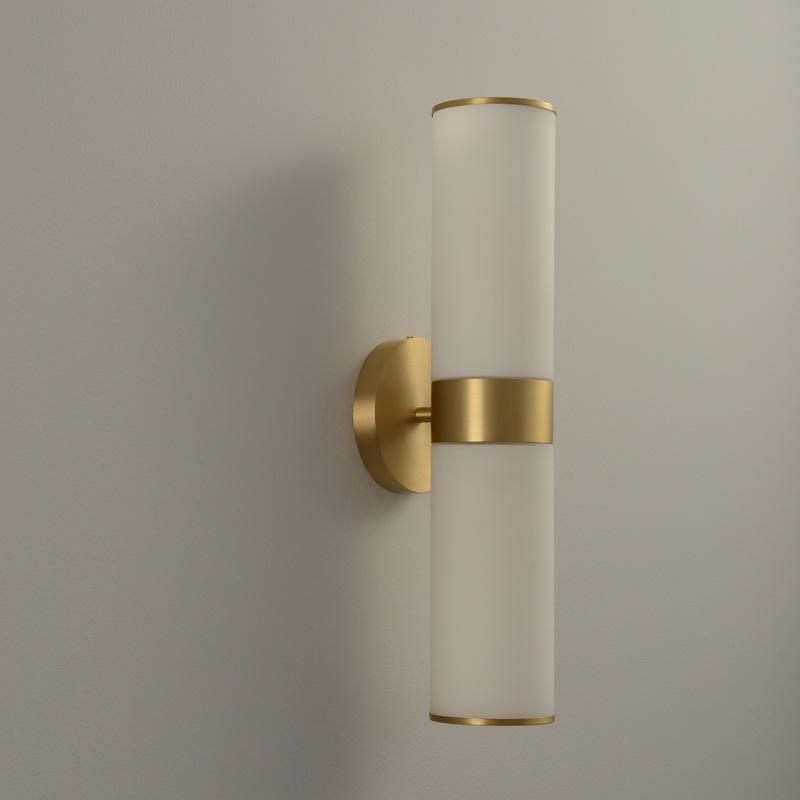 Nordic Luxury All-Copper Wall Lamp for Hotel, Clubhouse, Study, Showroom, and Bedroom.
