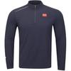 Solid Color Stand Collar Soft Comfortable Breathable Versatile Long Sleeve T-Shirt Men Tops ATLV189-1