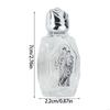 62KD Pack of 6 Embossed Glass Holy Water Container Bottles Baptisms Gift Church Use