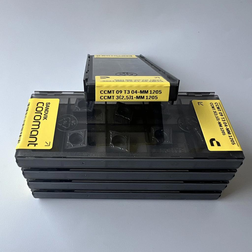 SANDVIK / CCMT09T304-MM 1205 / Industrial indexable Carbide Inserts 10 Pcs