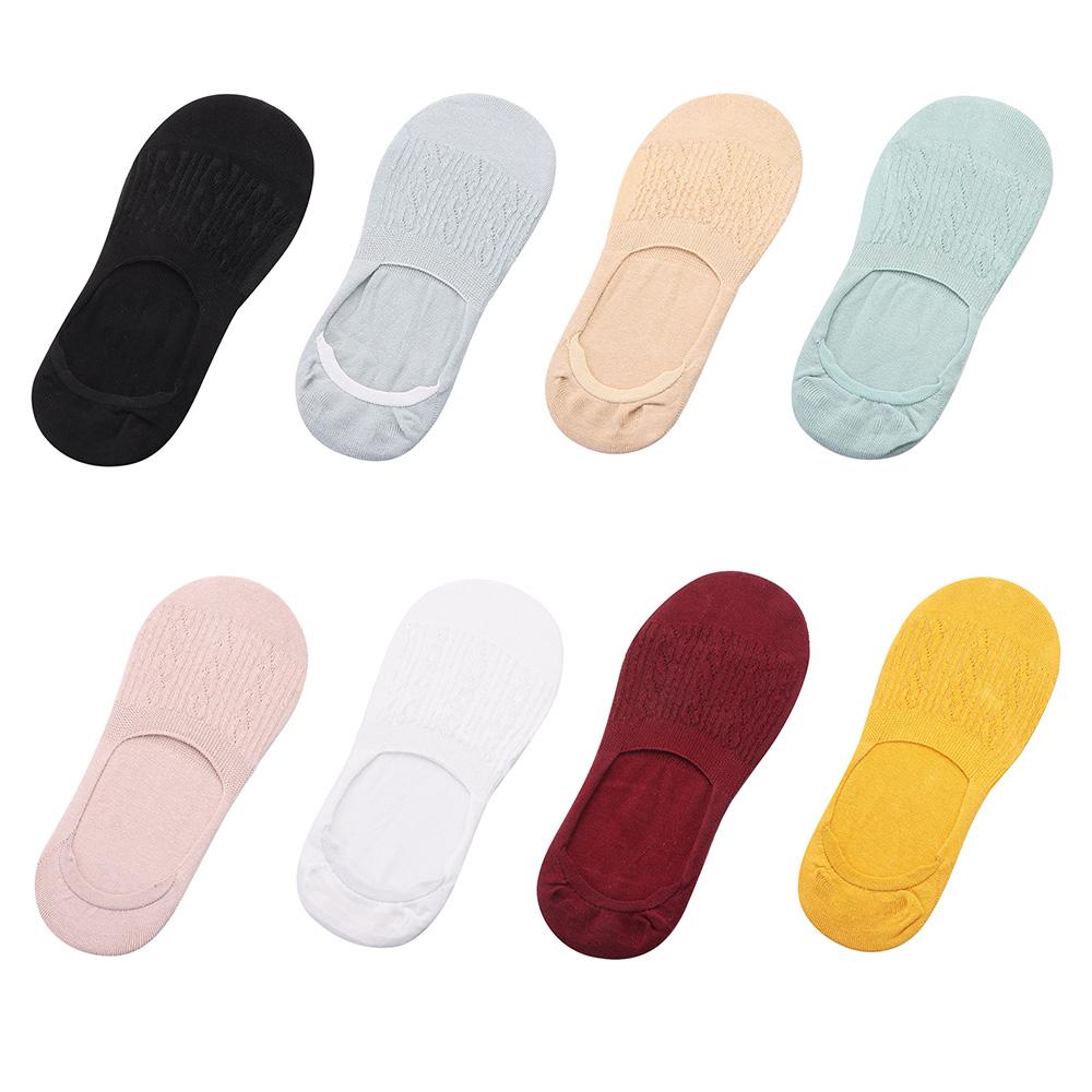 Casual Invisible Breathable Ankle Hosiery Low Cut Boat Socks Cotton