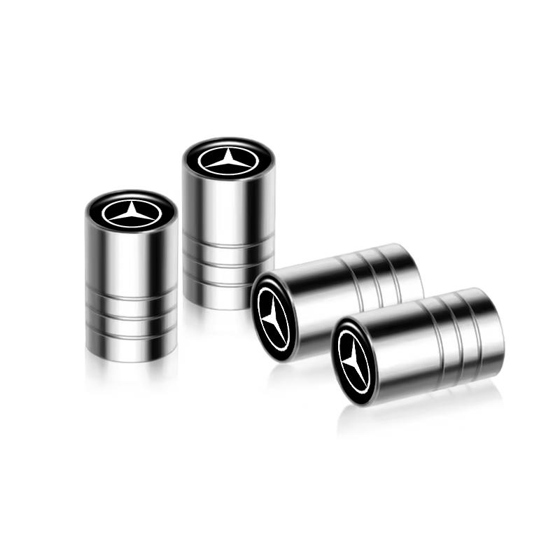 4Pcs Car Wheel Tire Valve Caps Covers Accessories for Mercedes Benz Amg Glc Glb Gle Cla Clk W206 W204 W205 W212 W213 Accessories