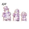 Christmas Window Display 3PCS Snowman Wooden Ornaments, Decorative Cute Festive Figures, Rustic Holiday Ornaments High-definition Printing Crafts for