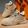 Fashion Men's Shoes New Mid High Top Work Boots Trend Versatile Sports Shoes Desert Boots Winter Warm Ankle Boots Outdoor Platform Shoes