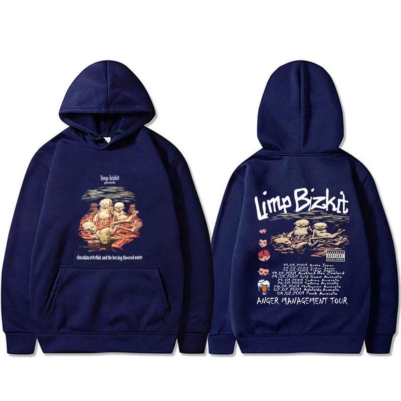 Rock Band Limp Bizkit Anger Management Tour Hoodie Men Women Casual Oversized Pullover Hoodies Hip Hop Streetwear
