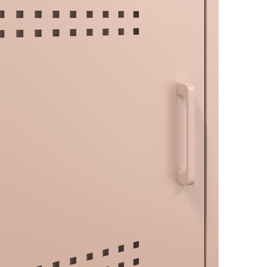 Nightstands 2 Pcs Pink 36 X 39 X 50.5 Cm Steel
