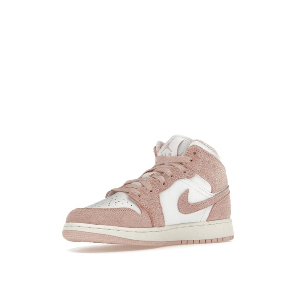 Air Jordan 1 Mid SE GS Legend Pink Barnesko Hvit Seil FN7432-161