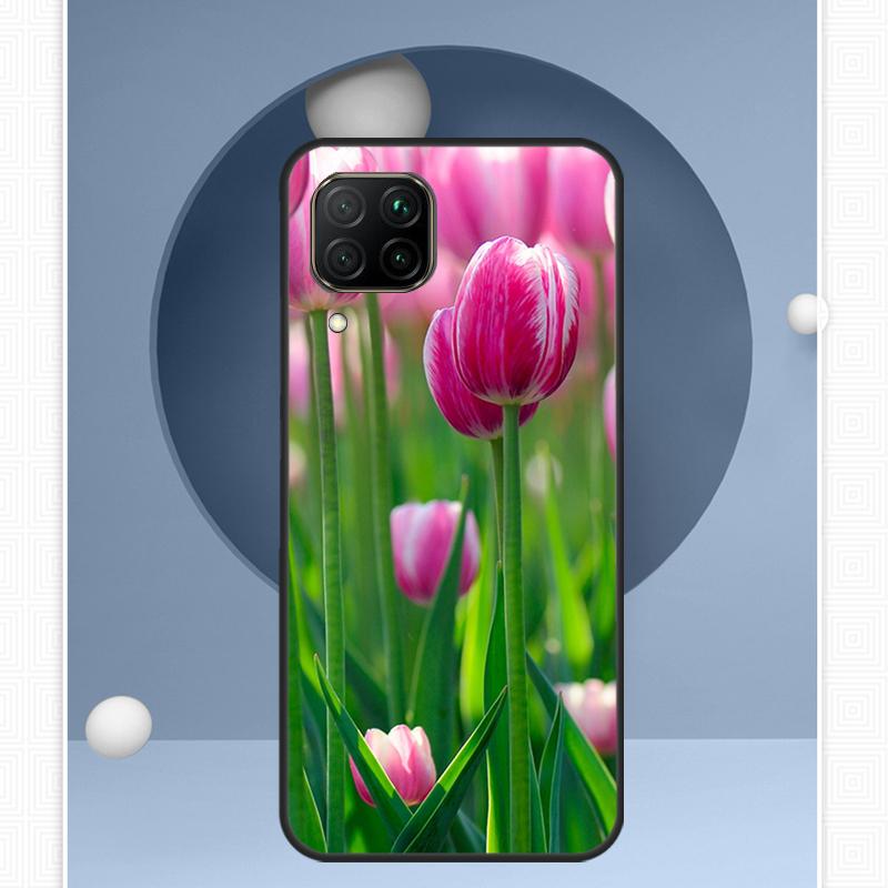 Tulips Flower For Huawei Nova 12i 12s 11i 8i Y91 Y60 Y70 Y72 Y90 Y61 9 10 SE P20 P40 Lite P30 P60 Pro Case