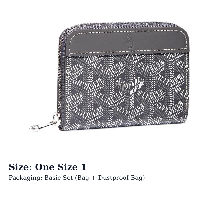 GOYARD Matignon Canvas With Leather Wallet