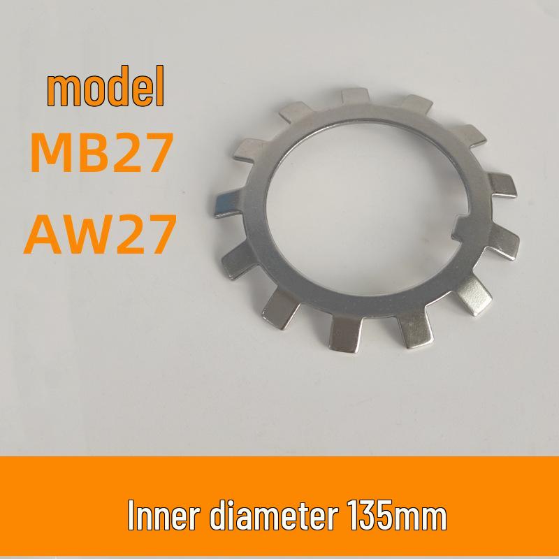 AN Locking Slotted Round Nut Set with KM Lock Washer (AW0405-14)