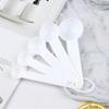 5Pcs Baking Cooking Tools Plastic Measuring Spoon Measuring Ladle With Scale