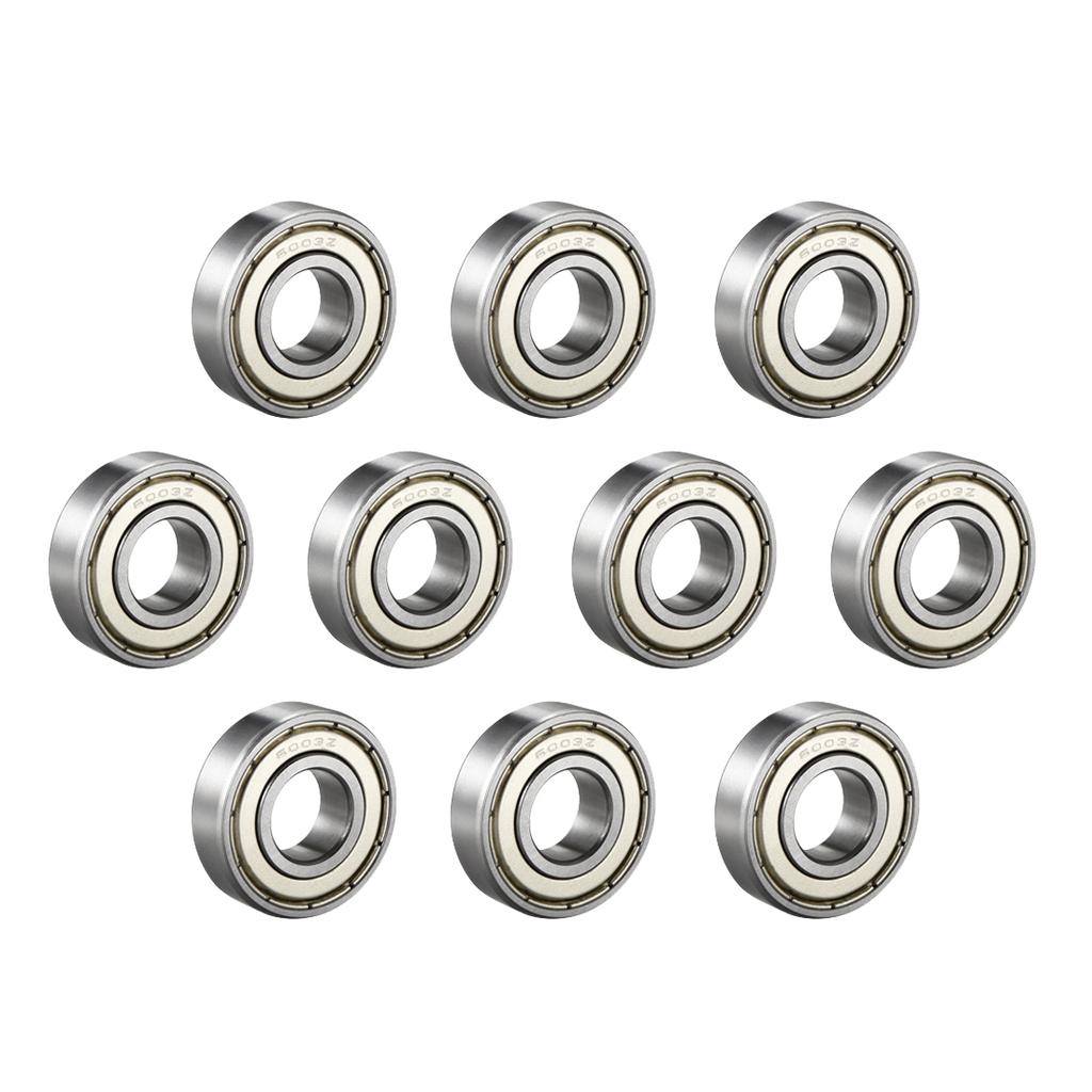 Motoforti 6003Z Cuscinetto a Sfere Profonde Singola Schermatura 60103 17mm x 35mm x 10mm Cuscinetti in Acciaio Cromato 10pz