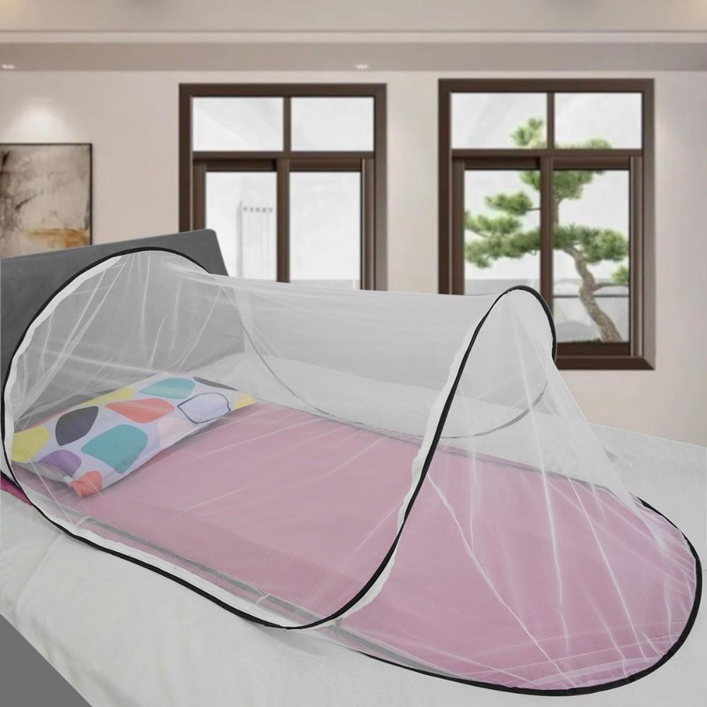 Foldable Portable Mosquito Net Easy Installation Single Bed Pop Up Mosquito Net Large Space Encrypted Mesh Mosquito Netting Tent