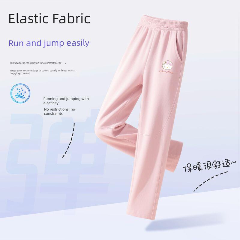 Hello Kitty Girls' Sweatpants Spring and Autumn Style Children's Trendy Pants Spring Girls' Carrot Pants Big Kids' Sweatpants