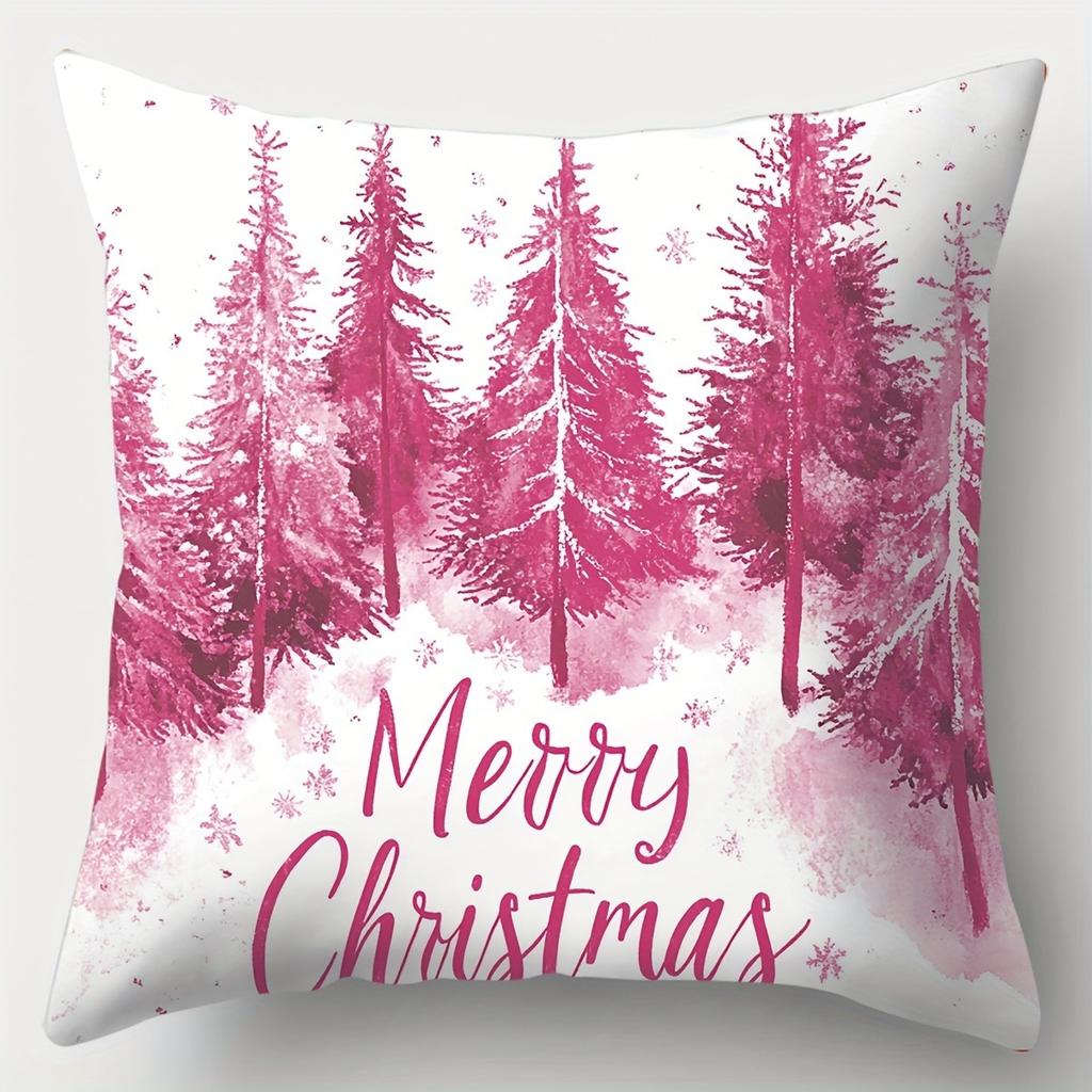 Christmas Decoration Pillowcase Gift Santa Claus Snowman Pillow Cover Living Room Sofa Cushion Suite Room Home Decoration