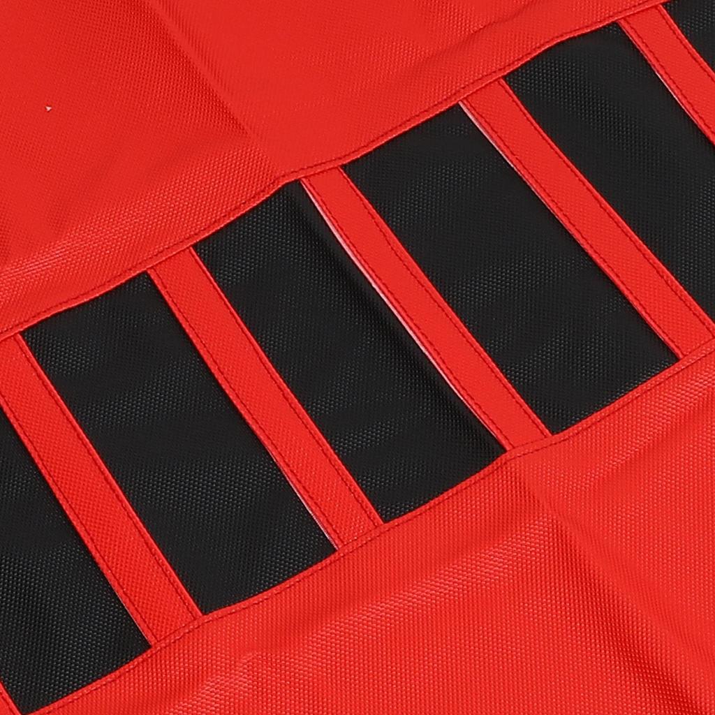 uxcell Universal Motorcycle Dirt Bike Faux Leather Seat Covers Soft Non-Slip Seat Cushion Red Black