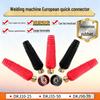 European All-Copper Quick Connector & Cable Plug for Welding Machines