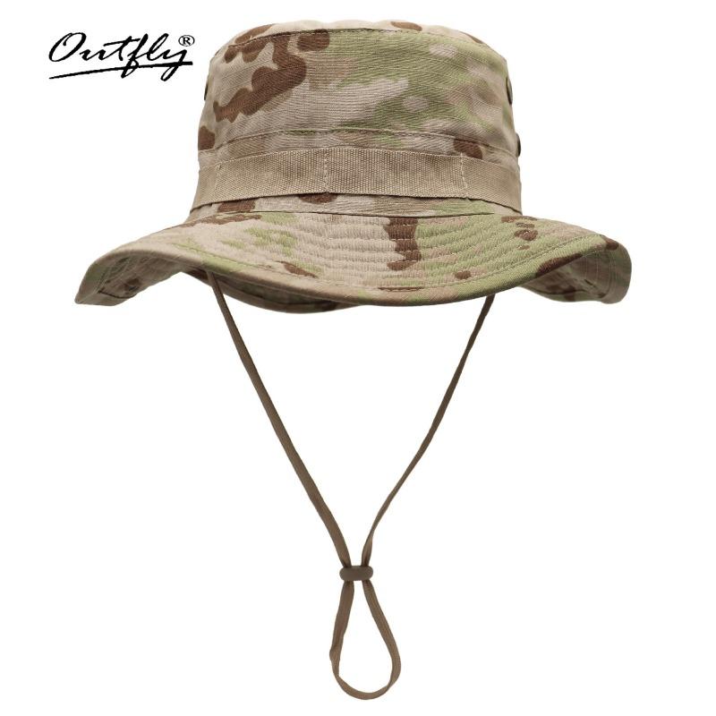 Summer Fishing Outdoor Bucket Hat Sun Protection Mountaineering Breathable Camouflage Sun Hat Hot-selling Penny Hat Camping