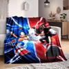 1Pc Sonic Vs Shadow Battle Flannel Blanket, Soft And Comfortable, Casual Warm, Camping Travel, Christmas, Halloween Xmas Gift. G156