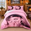 Set Biancheria da Letto con Fantasia Ariana Grande 3 Pezzi Lenzuolo e Federe per Camera da Letto Interna