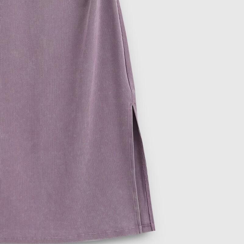 Gap Women's Embroidered Logo Pleated Waist Round Neck Short Sleeve Dress
