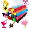100Pcs Assorted Plush Pipe Cleaners Chenille Craft Supplies Stems Christmas Decor