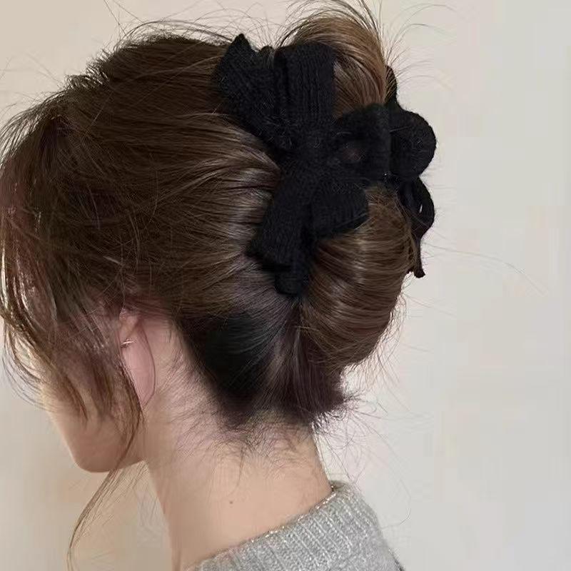 Vintage Solid Color Large Hair Scrunchies For Women Girls  High Absorbency Plush Elastic Hair Rope Sweet Hair Accessories