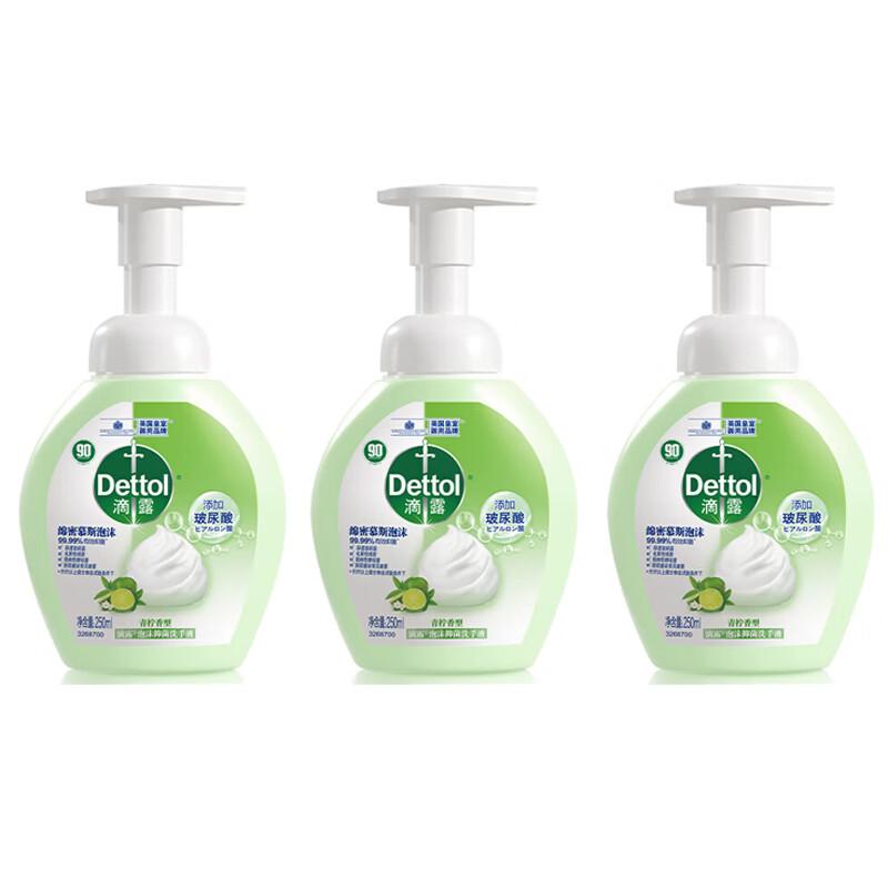 

Dettol Пенообразное антибактериальное мыло для рук - Аромат лайма (3 x 250 мл)