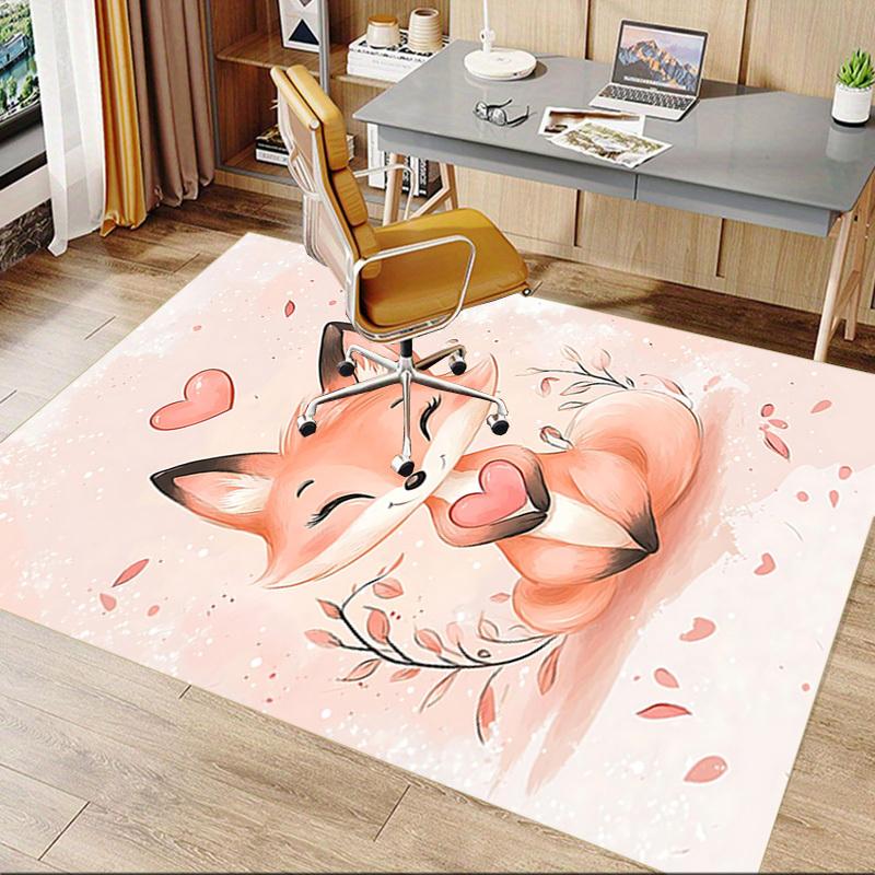 1pc fox heart Carpet Office Rug Outdoor Mat Home Decor Area Carpet Festival Gift