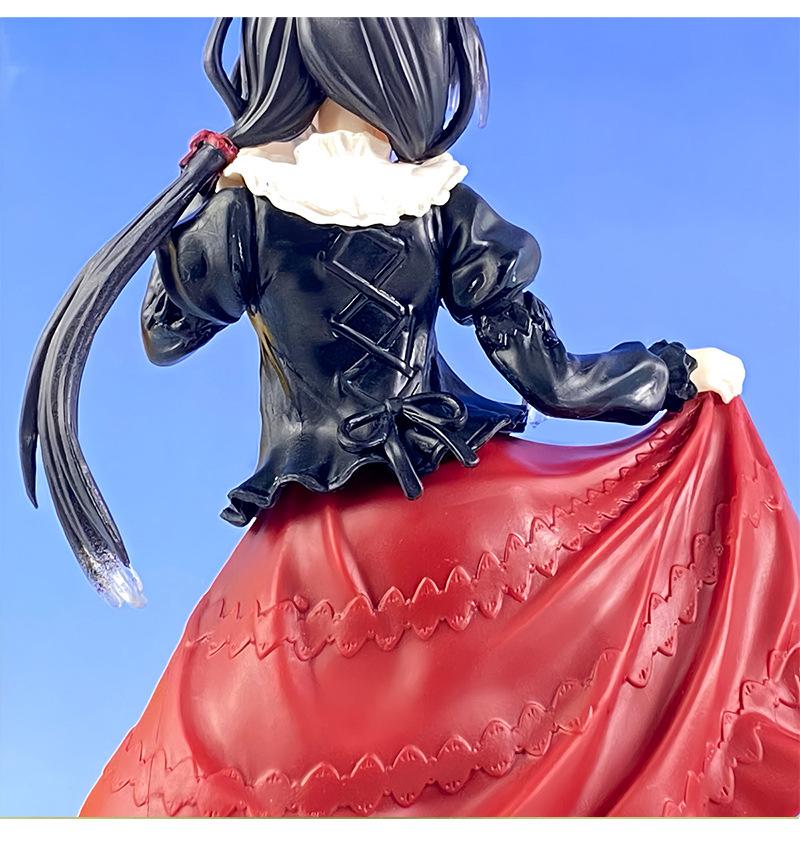 Original 18cm Tokisaki Kurumi PVC Action Figure Collection Casual Outfit Model Toys Children's Ornament Doll Gifts